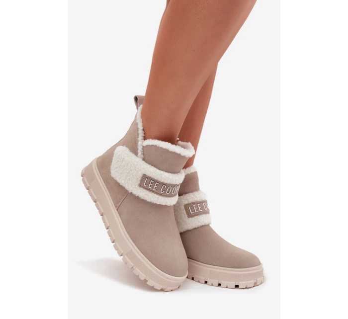 Zimní boty Dámské z přírodního s  25 01 Světle šedé model 21725184 - Lee Cooper