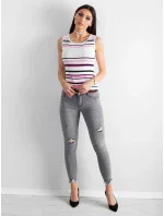 Dámský top AT TP 5038.28P bílý a růžový