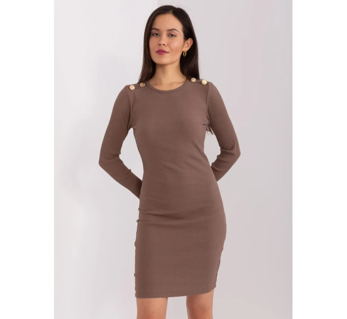 RV SK 9219 šaty.13P hnědá