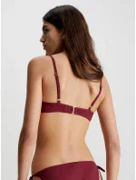 Dámská plavková podprsenka bikini KW0KW02278 XN0 bordó - Calvin Klein Dámská plavková podprsenka bikini KW0KW02278 XN0 bordó - Calvin Klein