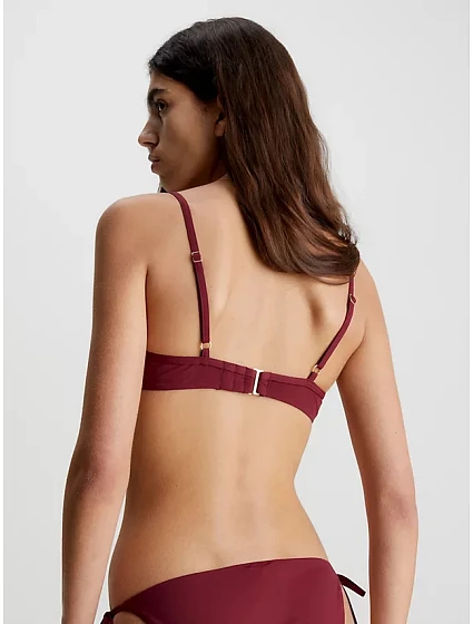 Dámská plavková podprsenka bikini bordó model 18354427 - Calvin Klein Dámská plavková podprsenka bikini bordó model 18354427 - Calvin Klein