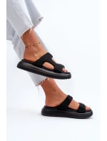 Ozdobené dámské sandály na platformě černé model 21656706 - Boto Ozdobené dámské sandály na platformě černé model 21656706 - Boto