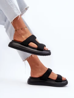Ozdobené dámské sandály na platformě černé model 21656706 - Boto