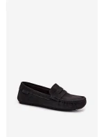 Dámské semišové mokasíny Big Star model 21693785 Černé - Big Star Shoes Dámské semišové mokasíny Big Star model 21693785 Černé - Big Star Shoes