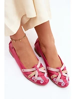 Kožené baleríny Maciejka P7542-15 Fuksia