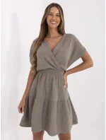 Sukienka MI SK model 21142201 ciemny bezowy - FPrice