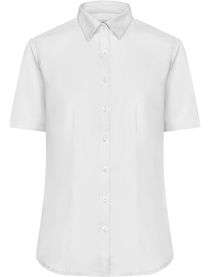 Daiber JN 683 Mikro keprová halenka s krátkým rukávem 02.0683 white Daiber JN 683 Mikro keprová halenka s krátkým rukávem 02.0683 white