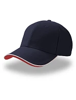 Atlantis Headwear Pilot Piping Sandwich 6 panelová broušená sandwich kšiltovka 33.0502 navy/white Atlantis Headwear Pilot Piping Sandwich 6 panelová broušená sandwich kšiltovka 33.0502 navy/white