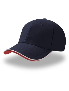 Sandwich 6 panelová sandwich kšiltovka navy/white model 22479299 - Atlantis Headwear