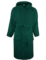 Bathrobe Župan s kapucí dark green model 22526767 - The One Towelling