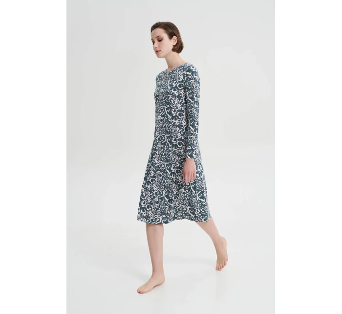 Noční košile s dlouhým rukávem model 18937626 - Vamp