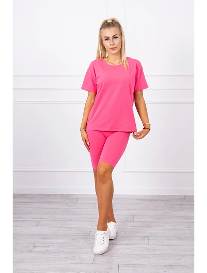 Set top+legíny fuchsiová Set top+legíny fuchsiová