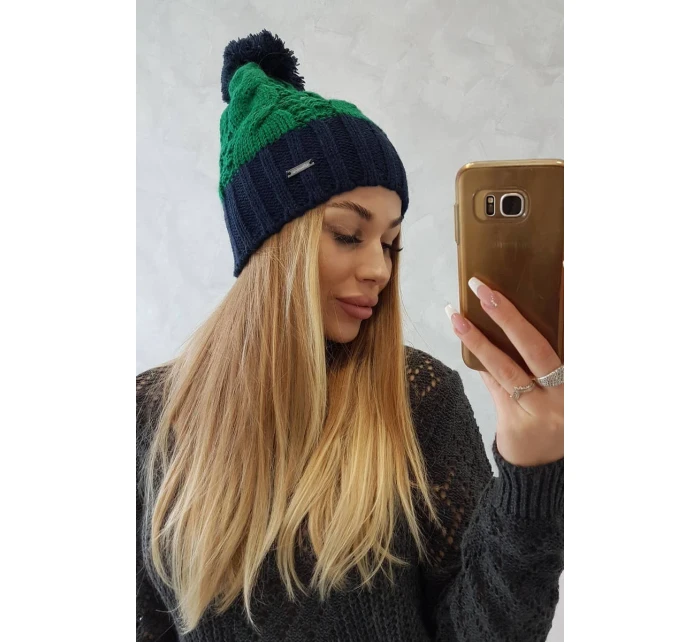 Paris fleecová čepice K212 zelená+zelená