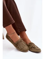 Dámské mokasíny s třásněmi zelené Janelisse Dámské mokasíny s třásněmi zelené Janelisse