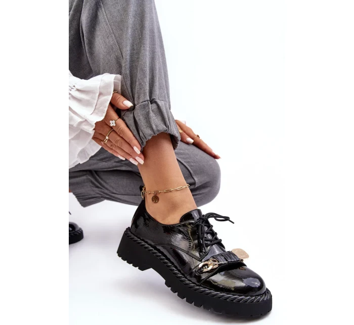 Dámské patentované boty D&A Black Dámské patentované boty D&A Black