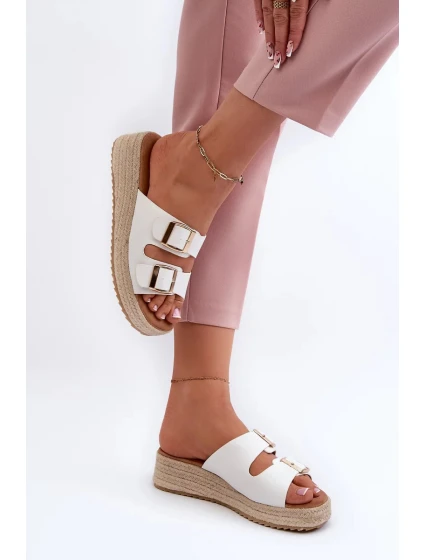 Dámské pantofle se eko bílá model 20450591 - Kesi