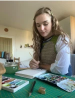 Dámská kabelka Vuch Massimo Wildflowers Grey