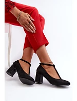 Semišové lodičky 834284 černé Raniyah - Mascara Semišové lodičky 834284 černé Raniyah - Mascara