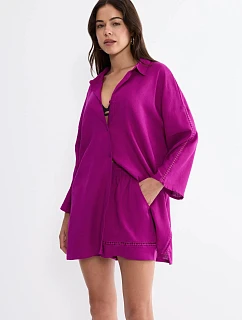 SUMMER WEAR - Oversized lněná košile jako přehoz Triumph