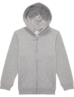 B&C ID.334 Zip Hood /kids Dětská mikina s kapucí 01.K334 sport grey