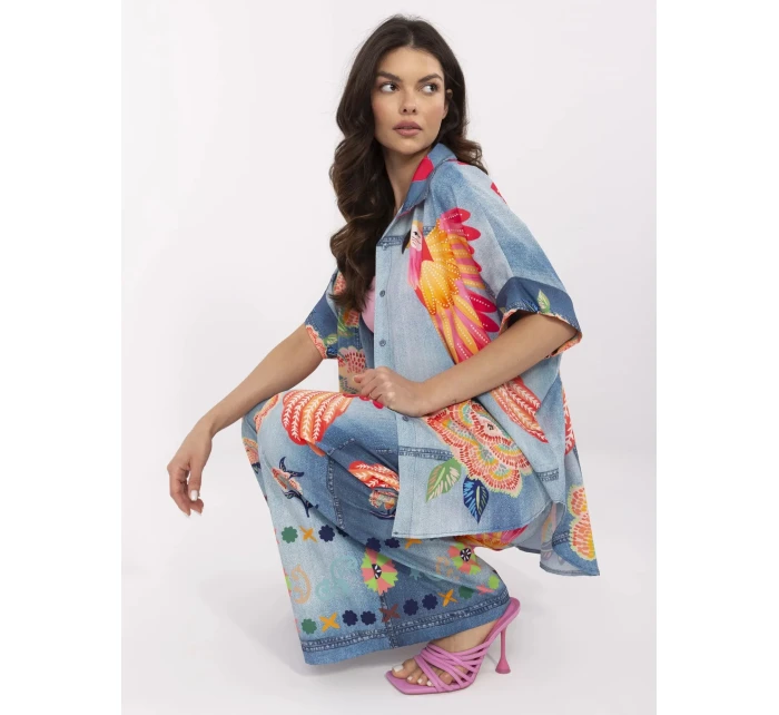 Košile DHJ KS  modrá model 21003871 - FPrice