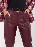 Spodnie IT SP model 21441131 bordowy - FPrice Spodnie IT SP model 21441131 bordowy - FPrice