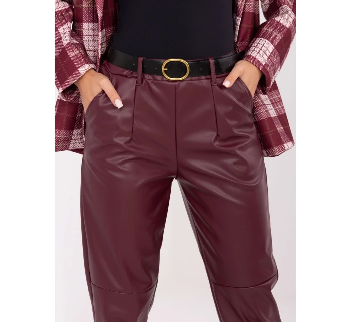 Spodnie IT SP model 21441131 bordowy - FPrice Spodnie IT SP model 21441131 bordowy - FPrice