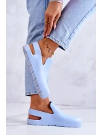 Módní gumové dřeváky modre Meriko Módní gumové dřeváky modre Meriko