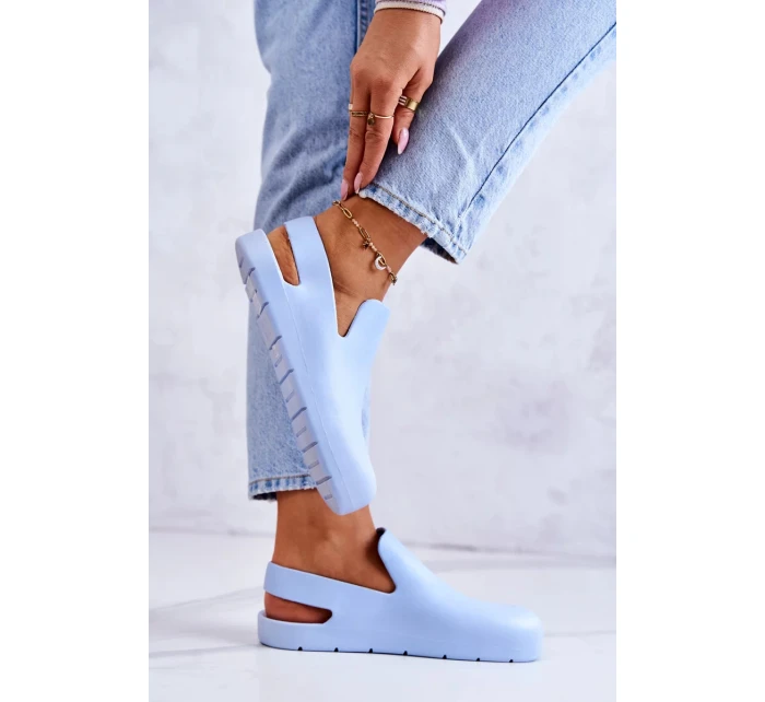 Módní gumové dřeváky modre Meriko Módní gumové dřeváky modre Meriko