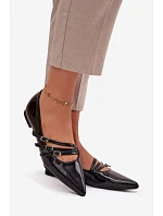 Lakované baleríny KL2913 Palenna černá - Sweet Shoes Lakované baleríny KL2913 Palenna černá - Sweet Shoes