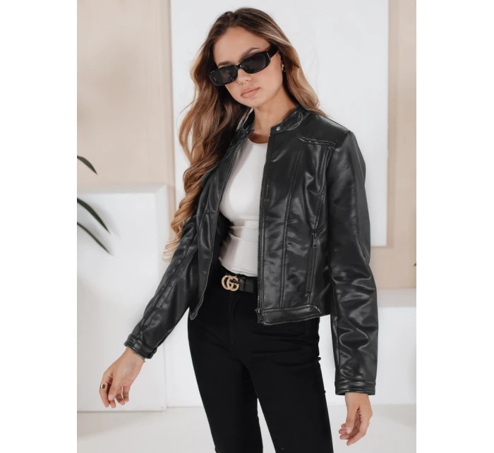 Dámská kožená bunda ramones černá model 21991867 - Dstreet