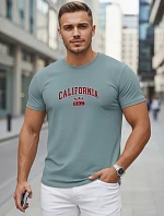 Pánské bavlněné tričko s potiskem „California petrol“ od FashionStreet NX5140R