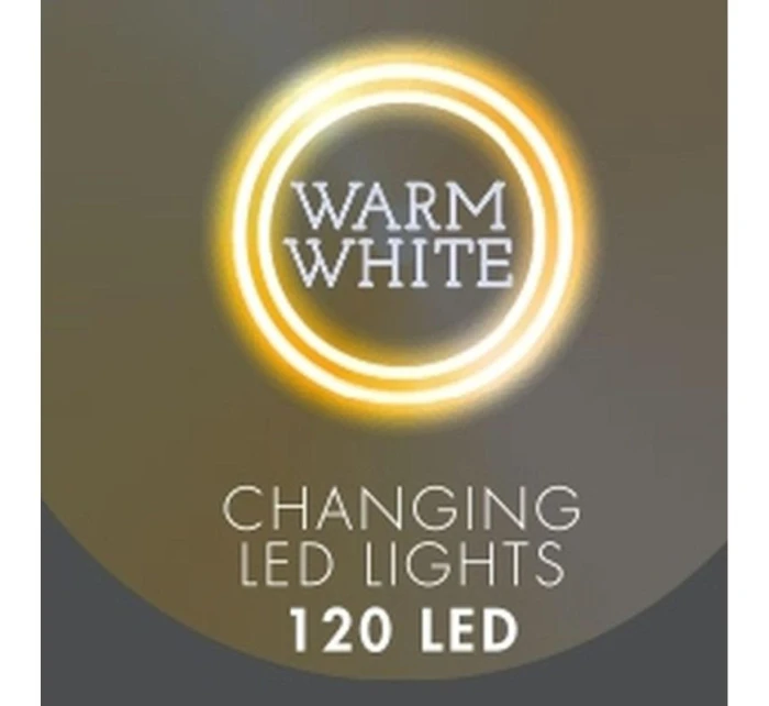 VÁNOČNÍ STROMEK SVĚTLA VENKOVNÍ/VNITŘNÍ SVĚTELNÝ ZÁVĚS 120 VEDL 300X60CM S DÁLKOVÝM OVLÁDÁNÍM TEPLÁ BÍLÁ