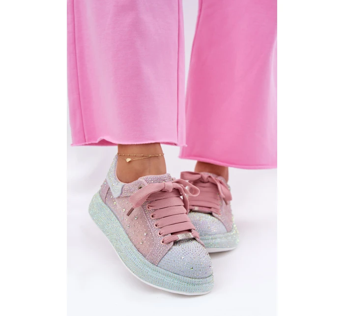 Zdobené sneakersy na platformě GOE RR2N4009 Multikolor