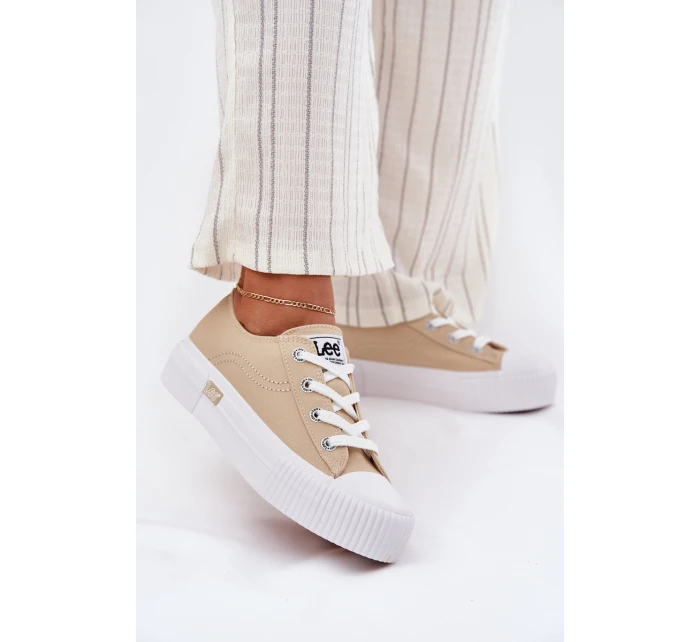 Dámské tenisky na platformě Béžové ISLA C WOMEN LOW model 21695913 - Lee