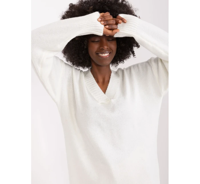 Sweter BA SW model 19341442 ecru - FPrice Sweter BA SW model 19341442 ecru - FPrice