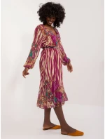 Sukienka DHJ SK  fioletowy model 21271991 - FPrice