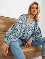 Dámská košile LK KS  černá a modrá  model 18132708 - FPrice