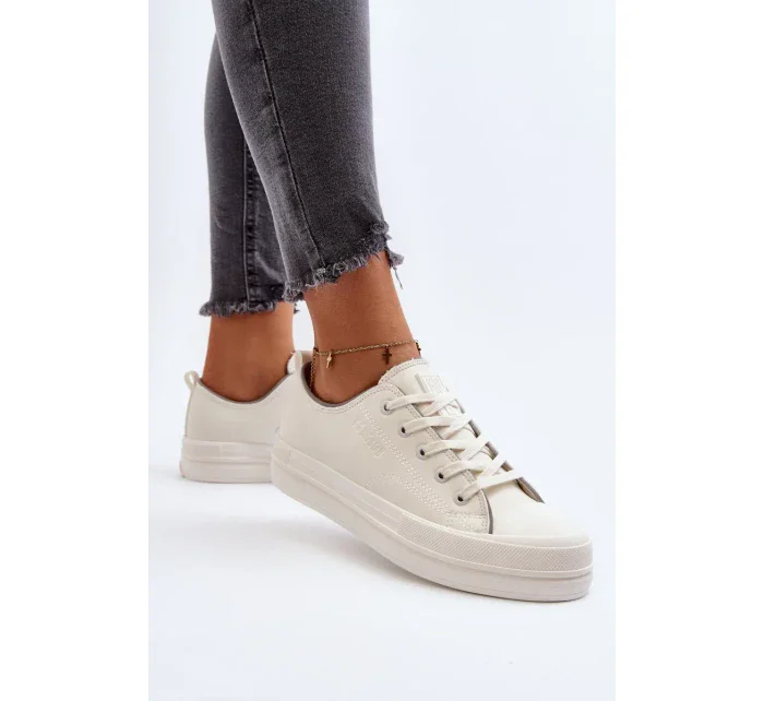 Dámské eko kožené tenisky Big Star Bílé Dámské eko kožené tenisky Big Star Bílé