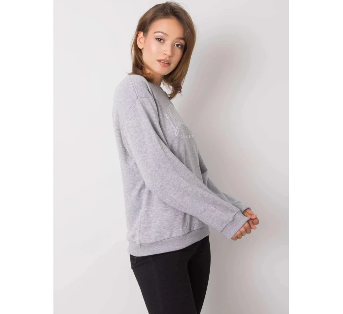 Dámská mikina RV BL 6669.10 šedá - Rue Paris