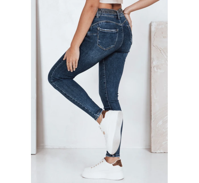 Dámské úzké push up džíny modré FashionStreet UY2828