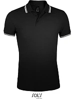 SOL'S Pasadena Men Pánské piqué polo model 22521822 black/white SOL'S Pasadena Men Pánské piqué polo model 22521822 black/white