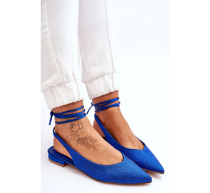 Vázané Baleríny S Modre model 21612808 - Boto