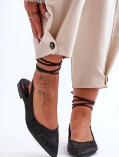 Baleríny Ozdobené Černé model 21629767 - Boto