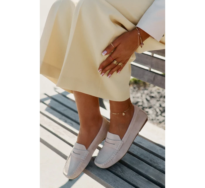 Semišové Dámské Mokasíny Big Star model 21693806 Béžové - Big Star Shoes