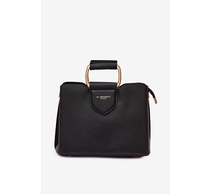 Malá Kufříková Kabelka Z Eko Kůže Černá Lorielle