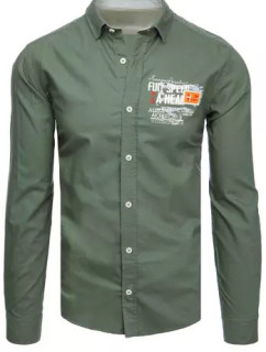 Pánská zelená košile Dstreet DX2277