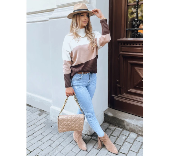 Dámský svetr SERENE coffee FashionStreet MY1978