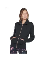 Skechers Mikina bez kapuce Skechcloud Jacket WJA288-BLK Black L