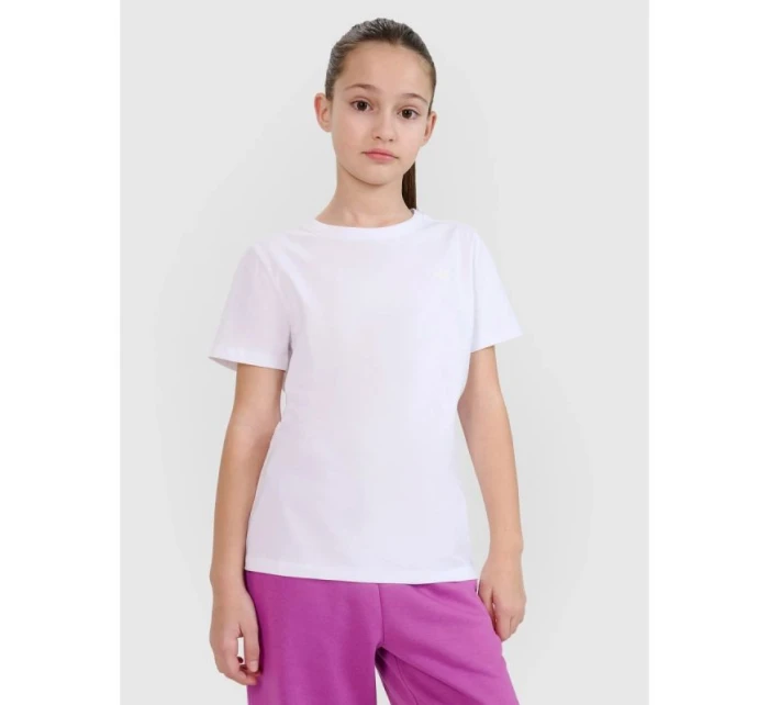 Dívčí hladké tričko model 21816622 - 4F Dívčí hladké tričko model 21816622 - 4F